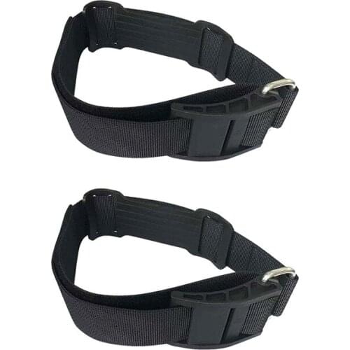 2Pcs Scuba Diving Tank Strap BCD Tank Strap Band Weight Webbing Belt with Buckle Diver Equipment