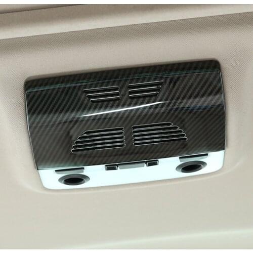 Carbon Fiber Style ABS For BMW E90 3 Series 2005-2012 Car Rear Roof Reading Lamp Decoration Cover Trim Accessories