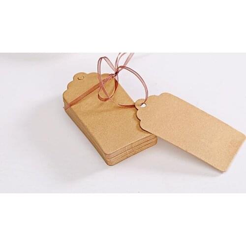 Kraft paper tag hang paper card blank note gift For DIY wedding Birthday baby shower Party candy box Decoration event wh