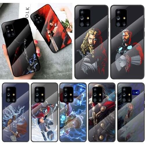 Tempered Glass Cover Bravel Thor Marvel For Samsung Galaxy A91 A81 A72 A71 A52 A51 A41 A31 A21S A11 A01 Phone Case