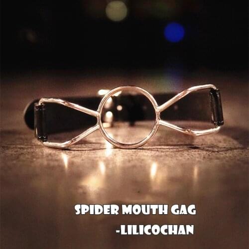 LILICOCHAN PU Leather Open Mouth Bite Punk Mouth Gag Big O Ring for Lady Adult Games Couples Flirting Sex Products Toys