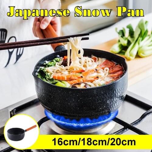 YKPuii Snow Pan Cooker Aluminium Non Stick Cooking Soup Pot Milk Heating Pan Kitchen Cookware For Induction Cooker Gas Hob