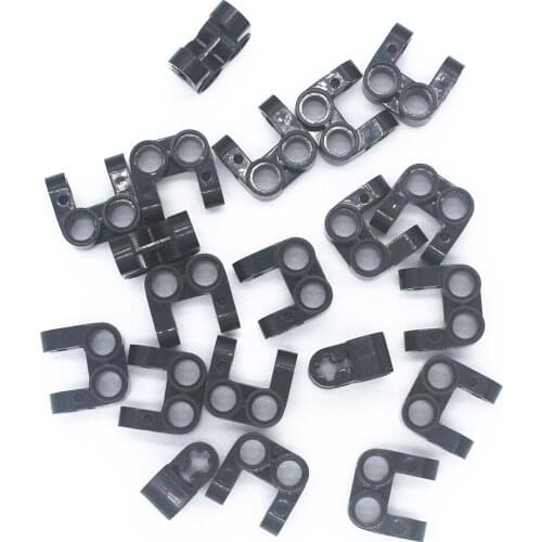MOC Building Blocks Technical Parts 20pcs TECHNICAL CROSS BLOCK/FORK 2X2 compatible with lego for Kids Boys Toy 41678