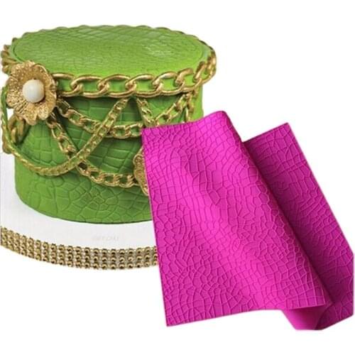 Crocodile Alligator Impression Mat Cake Decoration Silicone Lace Mould Silicone Mat Fondant Cake Tool Silicone Cake Mold H856