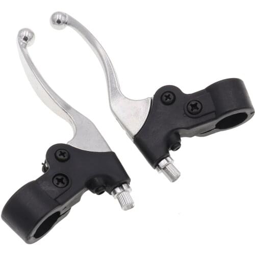 Alloy 7/8'' 22mm Right Dual Twin Brake Left Levers For 47cc 49cc Pocket Dirt Bike Gas Scooter ATV Quad Mini Moto