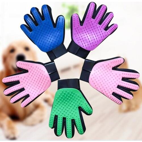 Hot 1PC Silicone Pet Grooming Glove For Cats hair Brush Comb Cleaning Pets Products for Cat Dog Removal Hairbrush For Pet 10100A