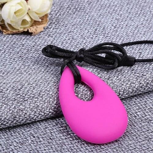 Hot Silicone Baby Teether Drop Pendant Toddler Kids Teething Ring Necklace Infant Molars Tooth Chewable Teething Toy Dental Care