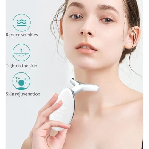 Massager For Face Skin Care Beauty Facial Massager Ultrasonic Cleaning Lift Devices Cleansing Rf Lifting Machine Moisturiz Neck