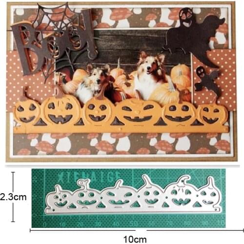 2021 metal cutting dies cut die mold Pumpkin Strip Border Decoration Scrapbook paper craft knife mould blade punch stencils dies