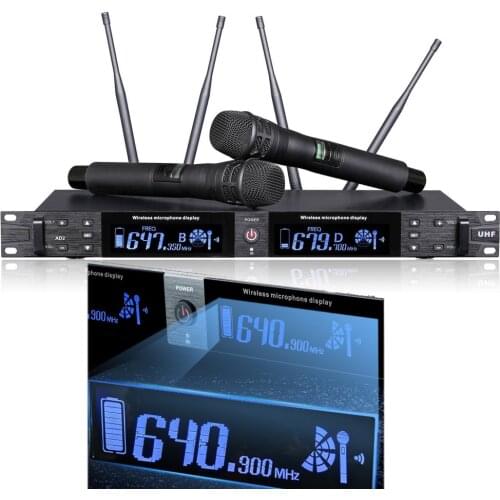 Pro QLXD Bigger LED Screen UHF Wireless Dual KSM8 Microphone System High Quality SKM9000 Beta58 Headset Audio Microfones