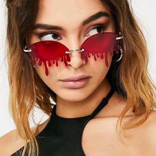 European And American Fashion New 2021 Ocean Of Tears Glitter Sunglasses Personality Men Womens Party