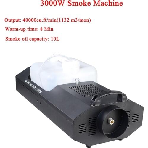 High Power 3000W Smoke Machine Pump DJ Disco Smoke Machine For Party Wedding Christmas Stage Fogger Machine Lighting Equipment