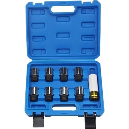 9pcs Wheel Nut Screws Socket Set Anti-theft Removal Tool set For Jeep Grand Cherokee Wrangler Dodge Cherokee 801-808