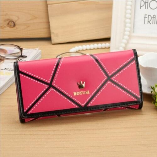 New Promotion women wallets crown mutil-color brand design high quality ladies cluth purse money card holder free shipping