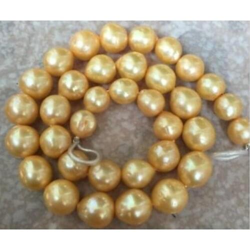 Huge 12-13mm baroque pearl necklace 18inch