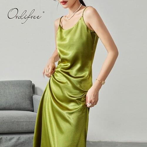 Ordifree Solid Summer Dresses