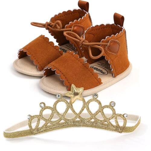 Toddler Baby Girl Summer Sandals Retro Style Beach Sandals Infant Rome Prewalker Soft Sole Sandals Baby Shoes 0-18M