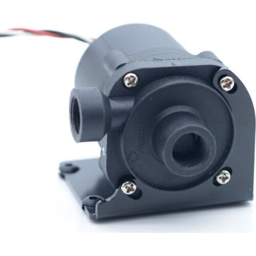 SC600 12V Computer Water Cooling Pump 600 L/H G1/4" Input and Left Output Damping Ceramic Shaft Core Mounting Bracket