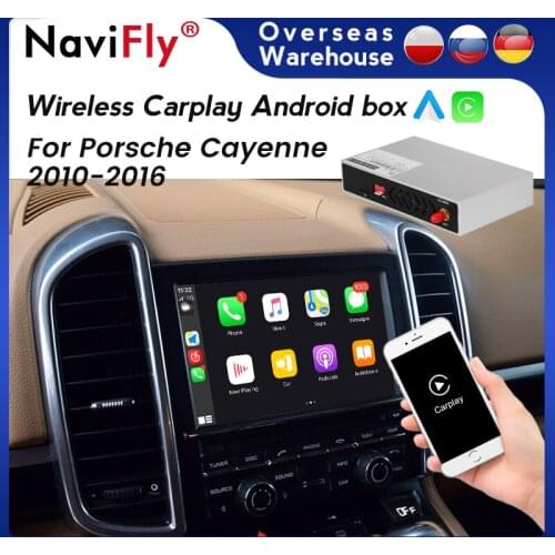 Android Sytem Wireless CarPlay Car Radio Multimedia GPS Android Auto For Porsche Cayenne 2010-2016 Android BOX Support Siri SWC