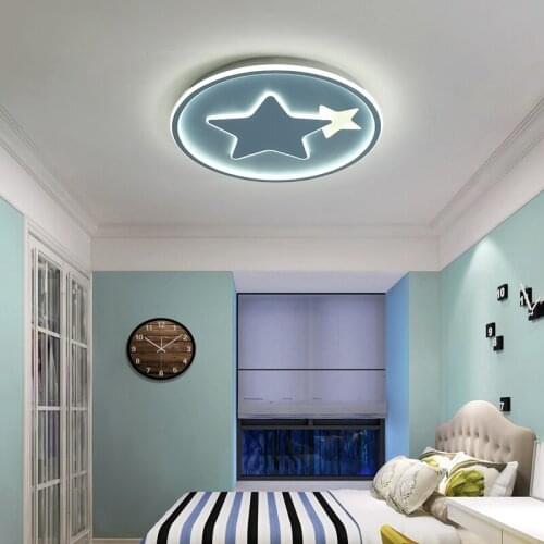 Modern LED Ceiling Lights Lighting For Kids Room Living Room Bedroom Dining Room Indoor Home Decorative Round Lamps AC90V-260V