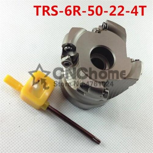 TRS 6R-50-22-4T Face End Milling Cutter Indexable Flat Roughing Cutting ,CNC Milling Cutter