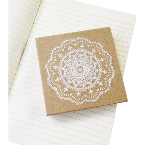 1pc/lot Vintage Lace Flower Wood Square Rubber stamp DIY diary hand account decoration Clear Stamps Special Offer Scrapbooking
