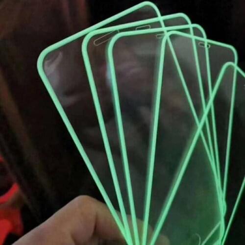 100pcs 3D Luminous Glass For Samsung S20FE/A21/A42/A30/A50/M40/M11/A10/A32/A52 Silicone edge Anti-shock Glowing Screen Protector