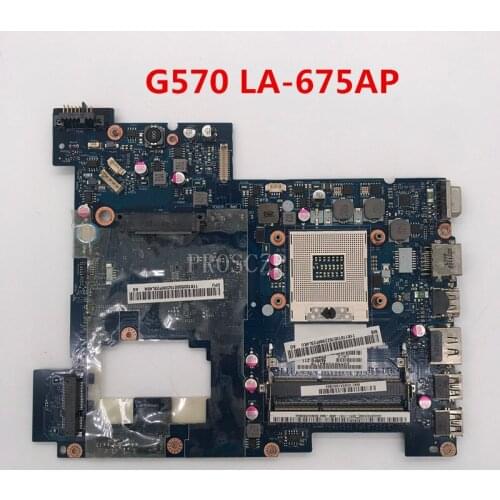 Free shipping For G570 Laptop motherboard PIWG2 LA-675AP HM65 working well