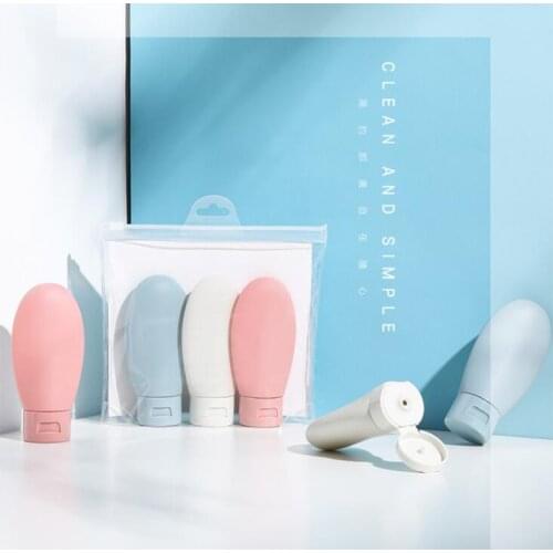 3pcs/set Nordic Travel Bottle Portable Essence Shampoo Gel Shower Bottles Skin Care Container Silicone Bottles
