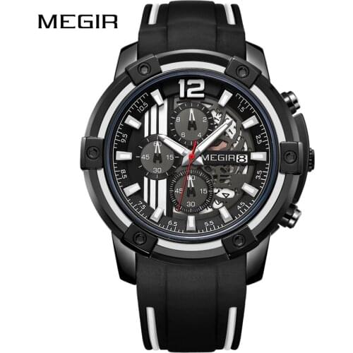 MEGIR Military Sports Quartz Wristwatches Mens Top Brand Luxury Chronograph Watch Male Relogio Reloje Masculino Waterproof Clock