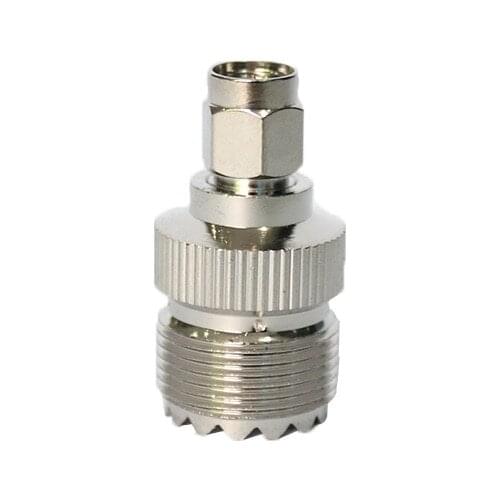 Two Way Radio RF Antenna Adapter UHF Female SO239(PL259) to SMA-M Male Plug Connector Coaxial Adapter