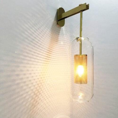 Foyer bedroom bedside corridor wall lamp modern molecule LOFT wall sconce bean glass ball wall light LED round ball wall lamp