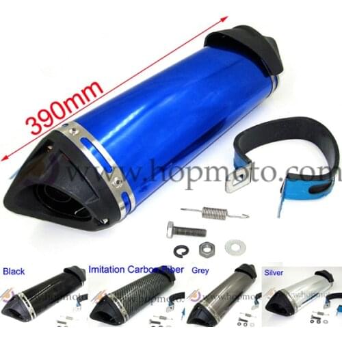 Dirt Bike 38mm Exhaust Muffler 5 colour option with move blow-down silencer /Mute pit bike motocross scooter ALUMINUM END