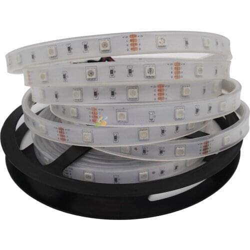 IP67 Waterproof LED Strip 5050 DC12V 30 LED/M High Quality Silicon Tube Outdoors LED Strip RGB White Red Blue