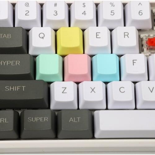 PBT OEM Profile Keycaps for Mechanical Keyboard MX Axis Switches ESC WASD Arrow/direction Keys Key Cap Multicolor Options
