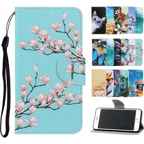 Flip Leather Case On For Xiaomi Redmi Note 9S Fundas 3D Wallet Card Holder Stand Book Cover Redmi Note9S Note9 S Painted Coque