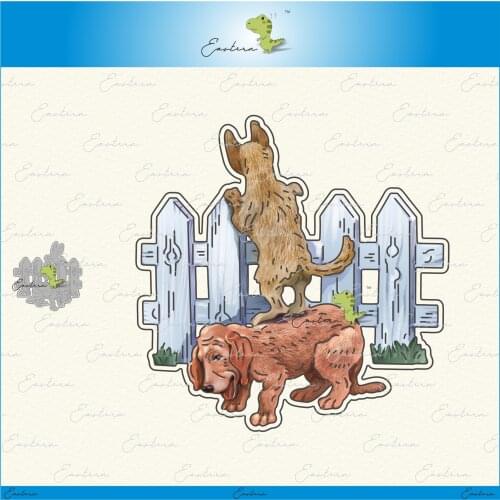 Hello Dog metal cutting dies 2021 new diy molds Scrapbooking Paper Making die cuts crafts