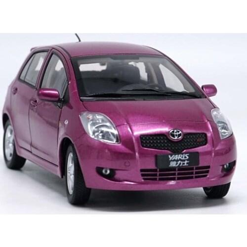 Diecast 1/18 Scale Simulation Vehicle Six-door Can Open Toyota Yaris Metal Alloy Car Model Die-cast Toy Children Adult Gift Show