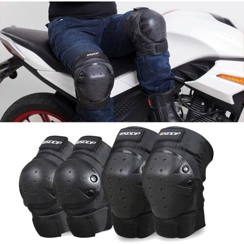 1 set Mens Knee Pads Motorcycle Short Knee Braces Elbow Guards Set Off-road Equipment Protector Motorcyclist Protection Kneepad