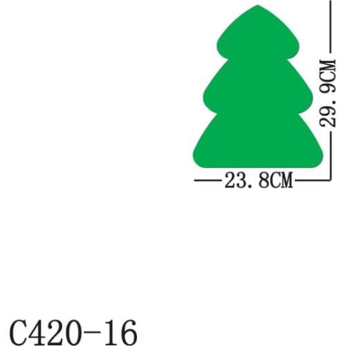 New Christmas tree Wooden die Scrapbooking C420-16 Cutting Dies Multiple sizes