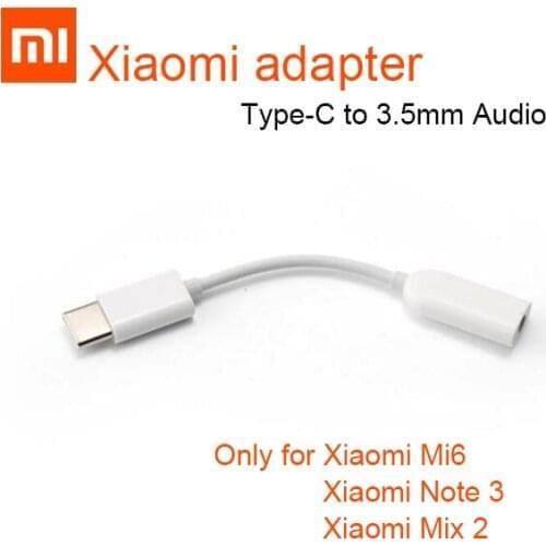 Origina Xiaomi Type C 3.5 Jack Earphone USB C to 3.5mm AUX Adapter Huawei mate 20 P30 pro Xiaomi Mi 6 8 9 SE mix 2s Audio cable
