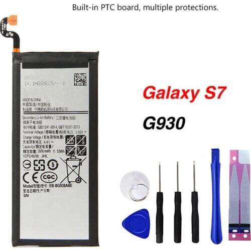 Original EB-BG930ABE Battery For Samsung GALAXY S7 SM-G9300 G930F G930A G930L G9308 SM-G930P SM-G930L G930 3000mAh