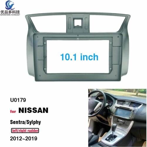 10.1 inch car Radio Fascia for Nissan Sentra Sylphy 2012-2019 Stereo Panel Dashboard Installation Trim Kit DVD Frame Bezel