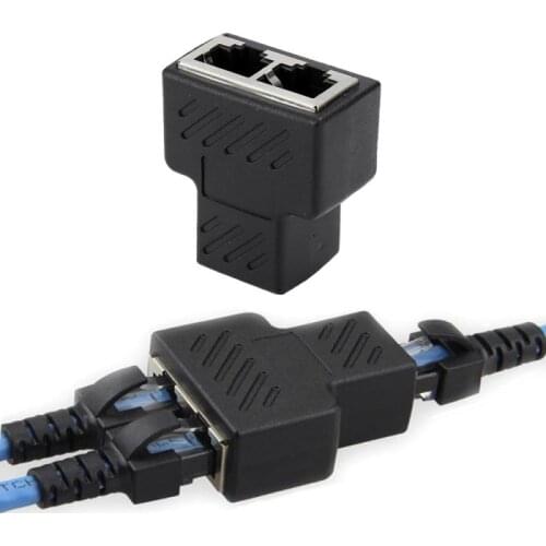 Universal Ethernet Adapter Lan Cable Extender Splitter For Internet Connection RJ45 Splitter Coupler Contact Modular Plug