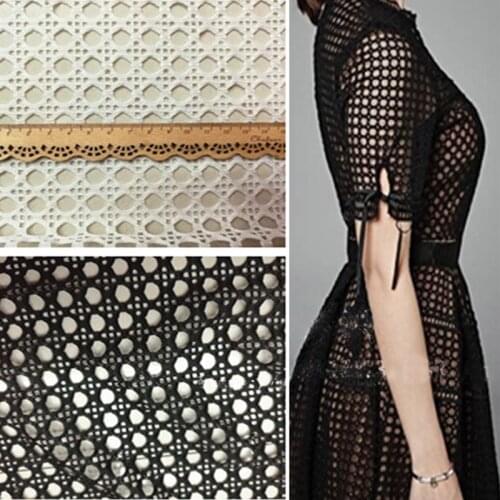 Fish Net Dress Fabric Poly Mesh Cloth Fabric Large Mesh Lace Clothing Fabric Dress Hollow Lace Lining Stockings DIY Craft