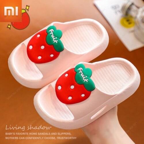 Xiaomi Kids Shoes Slippers Summe for Boys Girls Child Flip Flop Kids Beach Shoes Baby Toddler Soft Cartoon Slippers