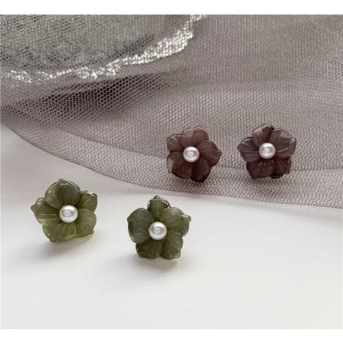 Cute Multi-layered Flowers Stud Earrings Fairy Simple Petals Earings Fashion Jewelry