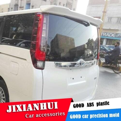 For toyota NOAH/VOXY spoiler 2014-2017 noah/Voxy spoiler with light ABS plastic materail unpainted spoiler for noah/ voxy