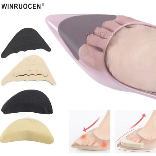 1 Pair Forefoot Insert Women High Heel Toe Cushion Plug Anti-Pain Insoles for Half Sponge Shoes Cushion Feet Filler Insoles