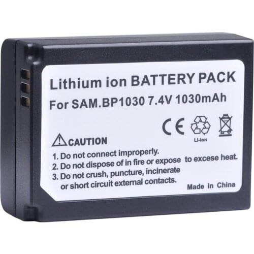 Tectra 1pcs BP-1030 BP 1030 BP1030 Rechargeable Battery for Samsung NX200 NX210 NX300 NX500 NX1000 NX1100 NX-300M Battery